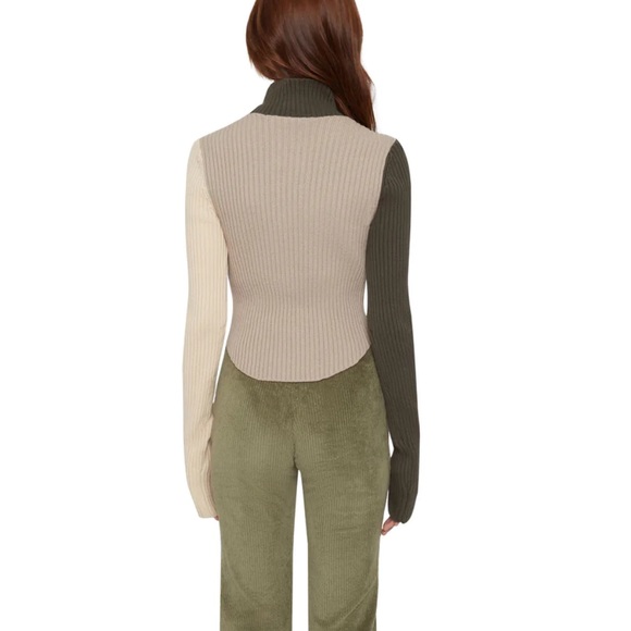 Danielle Guizio Rib Knit Knotted Long Sleeve Top - Picture 8 of 14
